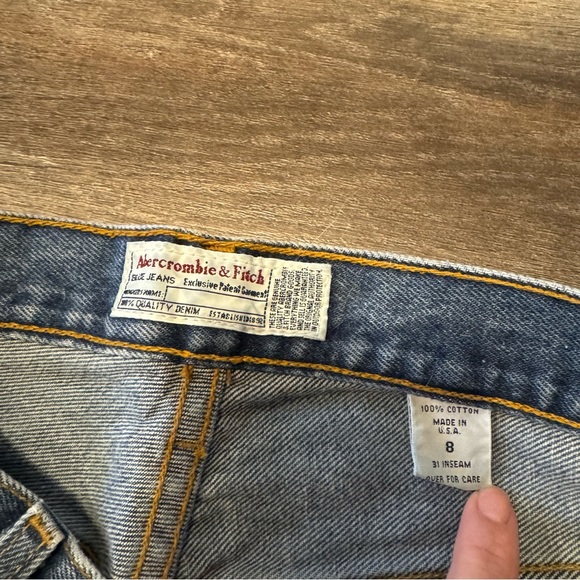 Abercrombie & Fitch Women’s size 8 Boy Bootleg Bootcut Jeans - Picture 6 of 14